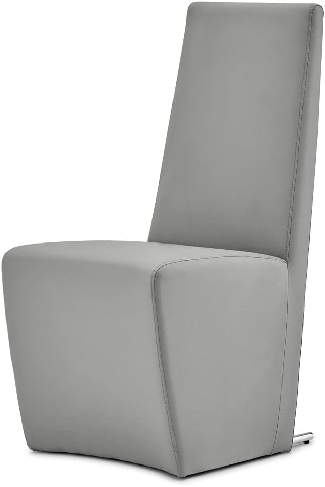 Zuri Furniture Boston High Back Modern Dining Chair - Dark Grey