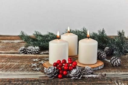 D'light Online 3 X 4 Inch Pillar Candles Set of 12 Bulk Event Pack Premium Wax Round Unscented Ivory Pillar Candles Wax for Wedding, Spa, Party, Birthday, Holiday, Bath, Home Decor (3x4 - Ivory)