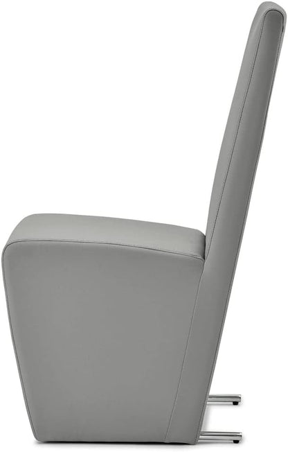 Zuri Furniture Boston High Back Modern Dining Chair - Dark Grey