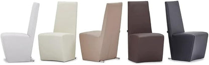 Zuri Boston High Back Modern Dining Chair, Taupe