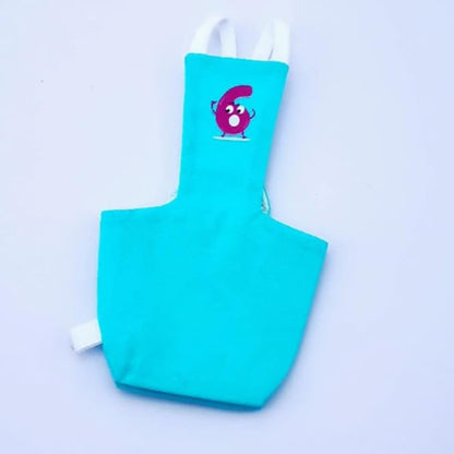 Bird Diaper Protective Parrot Nappy - 6 Pack, Reusable Flight Suit with Waterproof Inner Layer, Washable Cute Urine Wet Suit for Cockatiel Conure Macaw Lovebird (M)