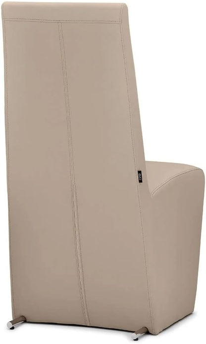 Zuri Boston High Back Modern Dining Chair, Taupe