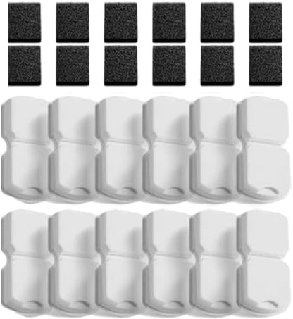 Cat Water Fountain Filter Replacement: 24 Cat Fountain Filter (12 Carbon + 12 Foam Filters) Suitable for GIOTOHUN S11