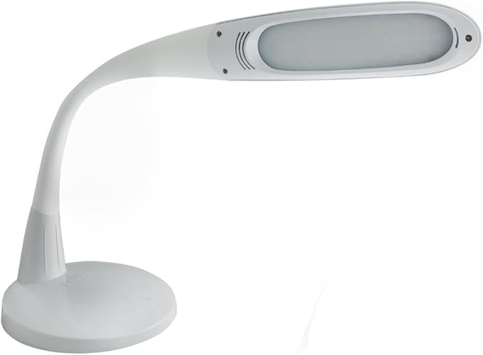 Stella Two Task Lamp, Adjustable Desk Lamp, Dimmable LED Light with Custom Color Temperature for Desk, Home Office, Bedroom, or Living Room, Modern Design for Work, Study, and Reading Needs (12W)