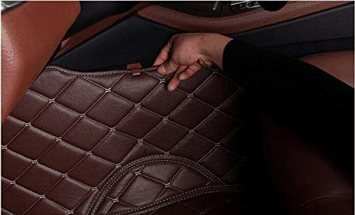 Custom Car Floor Mats with Personalized Text & Image, Unique Leather All-Weather Compatible with 99% Vehicles, DIY Photo Name Logo Gift for Sedan SUV Truck(Wine Red)