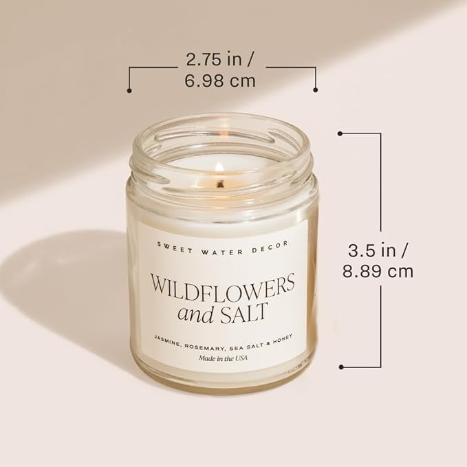 Sweet Water Decor Spooky Candle, Autumn Scented Notes of Citrus, Spices, & Woods, 40+ Hour Burn Time, Non-Toxic Soy Wax Blend, Poured in The USA, Cotton Wick, 9oz Glass Jar with Gold Lid