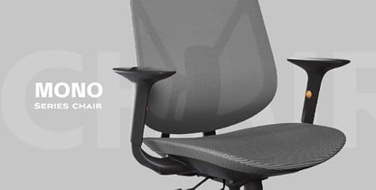 Mesh Office Chair – Ergonomic Office Chair with Lumbar Support, Adjustable Armrests & Sliding Soft Seat Cushion – Holds Up to 270lbs (Grey)