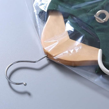 20 Pack (18x 28In) Plastic Clear Clothes Covers,For children's clothes，Dry Cleaners Bags Hanging Clothing Covers Clear Garment Bags Hanging Dust-proof Clothing Protector Covers.