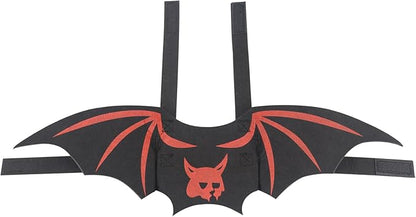 Pet Cat Bat Wings for Halloween Party Decoration, Dog Cosplay Bat Costume,Puppy and Cat Dress Up Accessories (Red Ghost, Small)