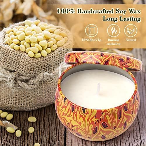 Scented Candles for Women, Candles for Home Scented, 12 Pack Soy Wax Christmas Gifts Sets, Birthday Gifts for Women Best Friends Sister Colleague