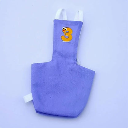 Bird Diaper Protective Parrot Nappy - 6 Pack, Reusable Flight Suit with Waterproof Inner Layer, Washable Cute Urine Wet Suit for Cockatiel Conure Macaw Lovebird (M)
