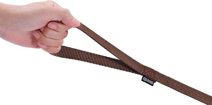 AMAGOOD 6 FT Cat Leash, Strong and Durable Traditional Style Leash with Easy to Use Collar Hook,Cat Lead Great for Cats (3/8 in x 6 ft(Pack of 1), Brown)