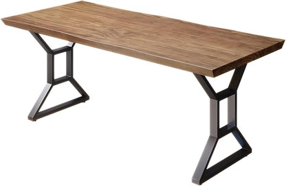Solid Wood Computer Desk 55-inch Large Office Desk Home Simple Modern Long Study Writing Desk Dining Table for Home Office
