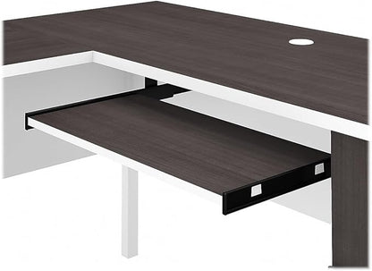 Bush Furniture File Drawer Accommodates Letter-Size documents While Box Drawer Stores Office Supplies and Utensils
