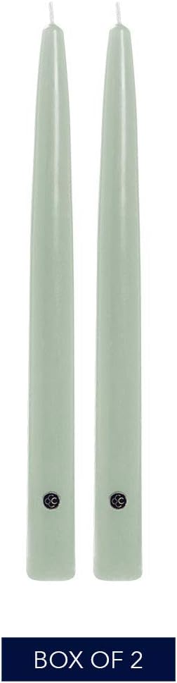 Colonial Candle 10 Inch Bayberry Scented Taper Candle, Virtually Dripless, Premium Wax with Cotton Wick, Pack of 2, Up to 10 Hour Burn - Made in The USA