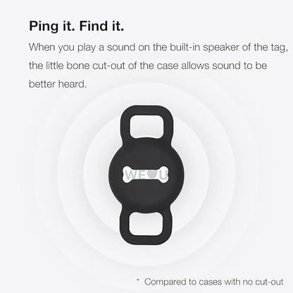 Cat Collar Holder for Airtag, Cat & Small Dog Harness Case for Air Tag