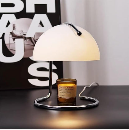 Wax Melt Warmer Lamp, Decorative Candle Wax Melter with Dimmer (White)