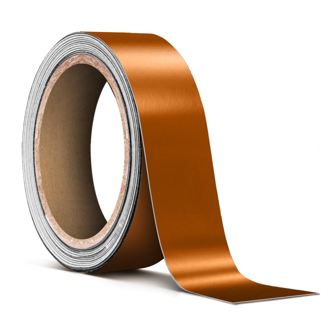 VViViD Satin Copper Chrome Pinstripe Vinyl Tape Roll (    x 25ft)
