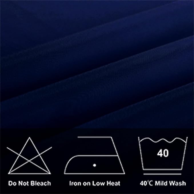 6 Pack Navy Blue Round Tablecloths 90 Inches Table Cloth Stain and Wrinkle Resistant Washable Polyester Table Cover Fabric for Party, Wedding,Dining,and Banquet Decoration