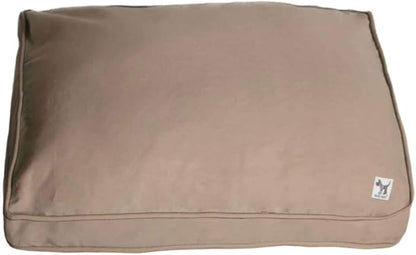 Molly Mutt Sheepy Wool-Filled Crate Pad, GOTS-Certified 100% Organic Cotton Canvas Cover with Soft 100% Natural Wool Insert, Ideal for Dog Bed or Kennel, Wild Horses, 54" x 37" x 2.5"