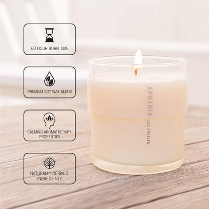 APOTHIA - Soul Candle | Mahogany & African Ginger | Award Winning Scented Candles with Premium Soy Wax Blend | 60 Hour Long Burning | 9 oz | Small Batches for Luxury Quality
