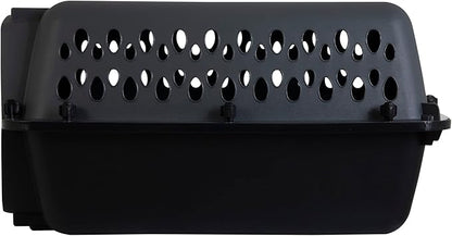 Petmate Pet Porter Dog Kennel 19", Dark Gray & Black, for Pets up to 10lbs, Made in USA