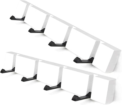 Modern Wood Coat Rack - 2 Pack - Wall Mounted - 4 Folding Hooks – Modern, Sleek Space-Saving - for Small Space