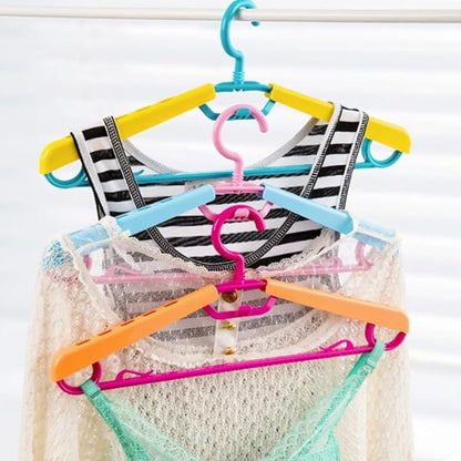 6-Pack Heavy Duty Plastic Extra-Wide Arm 15"-23" Suits Clothes Hangers with Swivel Hooks,Perfect for Coat,Jacket,Dress,Shirt,Trousers or Closet Space Saving,Pink