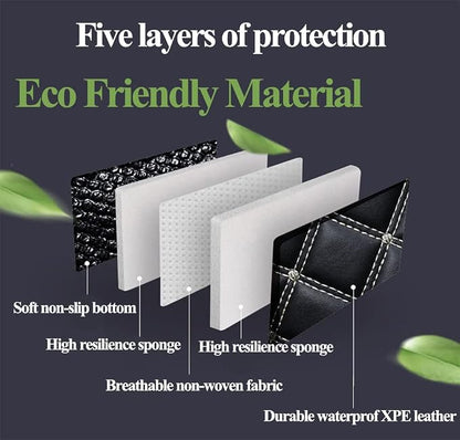 Trunk Liner Car Cargo Mats Custom for 95% Car Models Car Trunk Mats All Weather Full Coverage Protective Cargo Liner Trunk Blanket Kits -Coffee