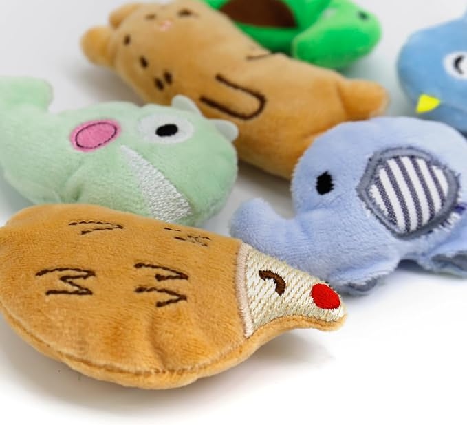 Cat Toys, Interactive Cats Toy for Indoor Cats, Soft and Durable Crinkle Sound Catnip Toys, Catnip Filled Mouse Cat Teething Chew Toy (Pack of 6)