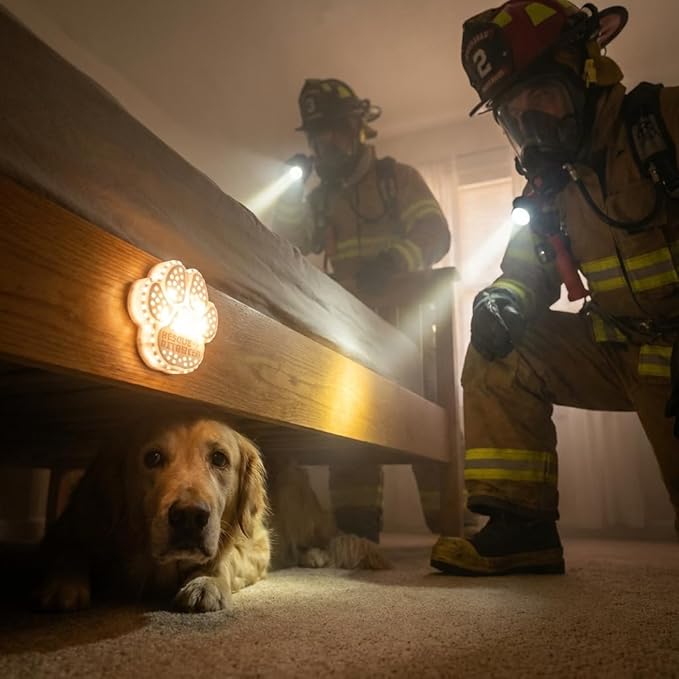 Rescue+Retriever™ Pet Safety Notification Device | Smoke-Activated Strobe Alert for Dogs & Cats | Designed by a Firefighter | 2025 Pet Innovation Award Winner