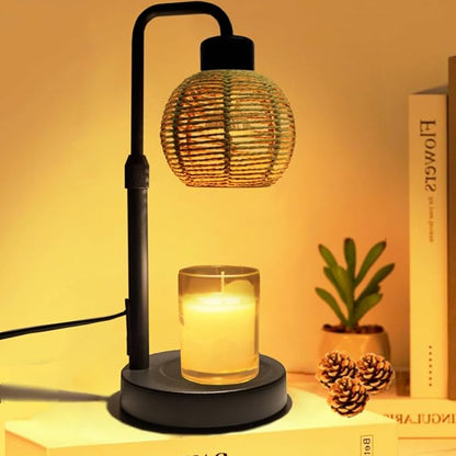 Candle Warmer Lamp, Candle Lamp with Timer Wax Melts Warmer - Dimmable & Height Wax Warmer Lamp for Melting Heating Jar Candle Scented Candle Warmer Home Decor Brightness