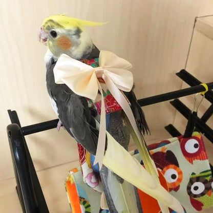 Bird Flight Suits Diapers, Parrot Flight Suits Diapers for Quaker Parakeets Cockatiels Flight Suits, Parrot Clothes (Almond A,2M)