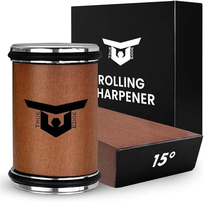 Rolling Knife Sharpener Tool Kit, Kitchen Knife Sharpener with Diamonds and Ceramic, Sharpener Kit offer 15° & 20° Magnetic Angles, Hunting knife Sharpener for Kitchen Gadgets & Gifts