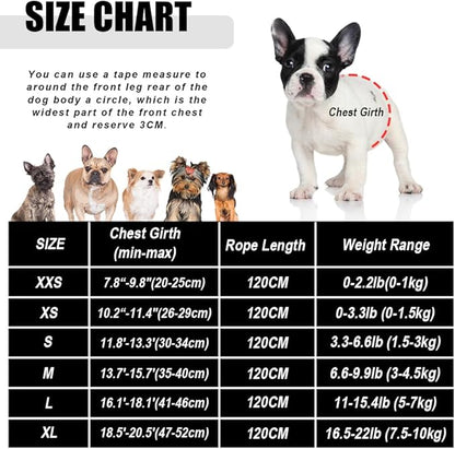 FEimaX Dog Harness and Leash Set for Walking, Soft Mesh Adjustable Easy Control Lightweight Cat Vest Harnesses with Reflective Strips, Escape Proof Small Dogs Cats Vests (Pink, X-Large)