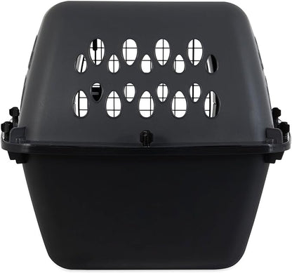 Petmate Pet Porter Dog Kennel 24", Dark Gray & Black, for Pets 15-20lbs, Made in USA