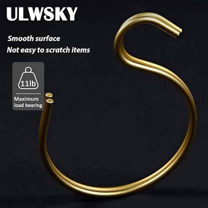 4Pcs Gold Scarf Ring Hangers,Hat Hooks for Baseball Caps,Hanger Space Belt Rack,Multi-Purpose Circle Storage Hook,for Ties,Belts,Scarves,Shawls