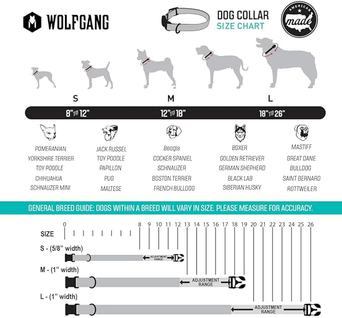 Wolfgang Heavy Duty, Adjustable Dog Collar with Quick Release Nylon Buckle for Walking & Training, HoundsPink Print, Small