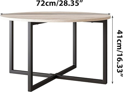 Round Coffee Table Sofa Table Kitchen Dining Tables Modern Leisure Tea Table Office Conference Pedestal Desk White