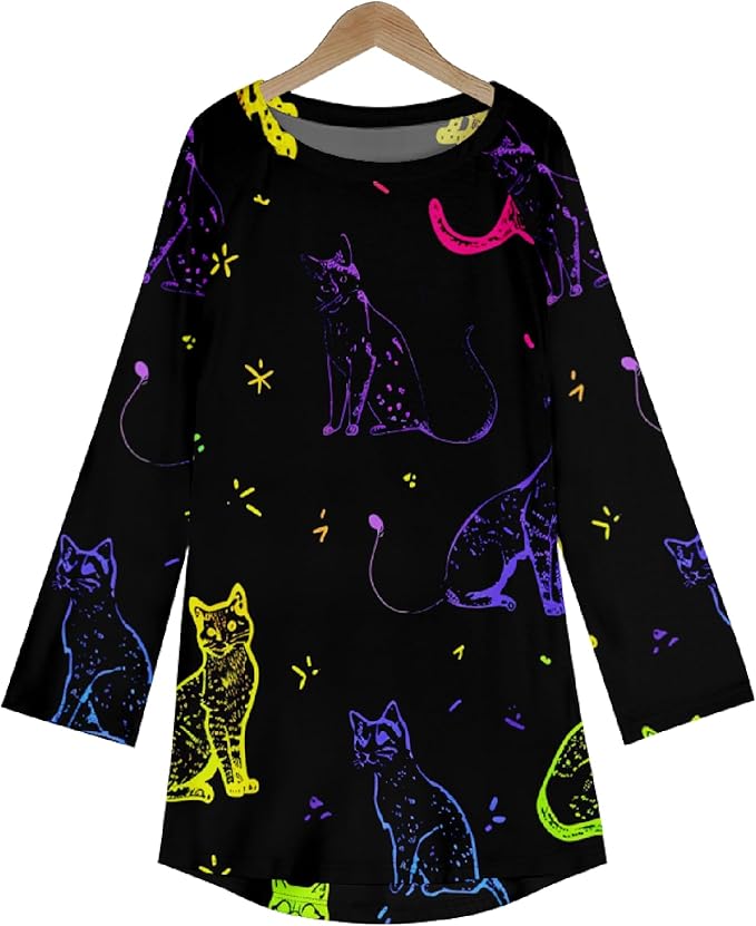 MARSVOVO Women Novelty Graphic Plus Size Sweater Crewneck Long Sleeve Cute Printed Loose Fit Casual Fall Sweaters Top