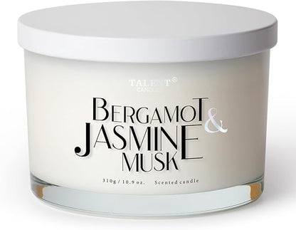 Scented Candles for Home - Large 3 Wick Jar Candles - Natural Soy Wax Candles Gifts for Women & Men - Aromatherapy Aesthetic Candles