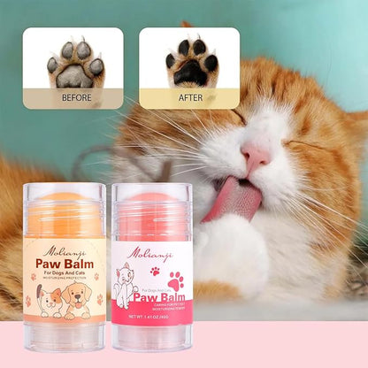 Cats Paw Balm Lick Safe,paw Butter for Cat-Friendly Natural Ingredients1.41oz, Pet Paw Wax moisturizer for Cat,for Healing Cracked Dry Paws,Snouts,Joint Care,Nose Butter for Cats,Pink