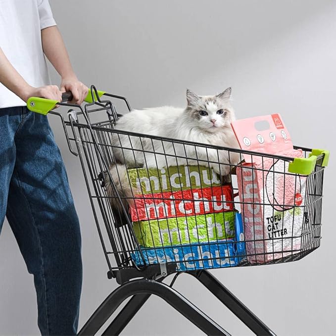 Michu Tofu Cat Litter Natural Clumping Tofu Cat Litter, Fast Clumping and Easily Scoop-able 5.5lb/88oz 5 Scents - Greentea, 3 Pack
