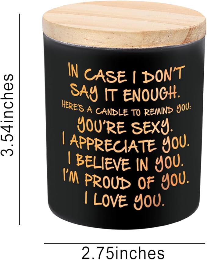 BFJLIFE Candles Gifts for Him Men Romantic Unique Husband Boyfriend Gifts for Valentines Fathers Day Christmas Anniversary Birthday Stocking Stuffers Novelty Lavender Scented Soy Candle