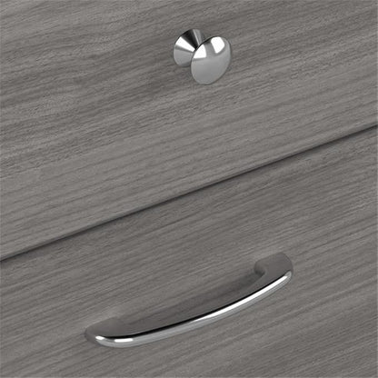 Bush Furniture L Shaped Desk with Drawers for Executive and Home Office | Cabot Collection Corner Table with Storage and Chrome Hardware | 72Wx23DX42W Return