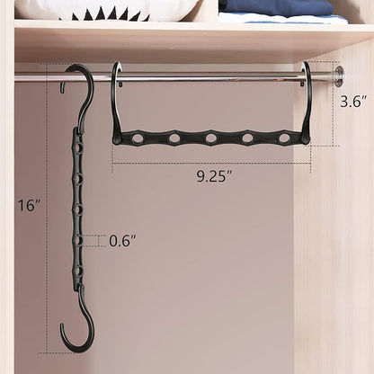 AMKUFO 12 Pack-Closet-Organizers-and-Storage, Hangers-Space-Saving-for-Closet-Organization, Clothes-Hanger-Space-Saver-for-College-Dorm-Room-Essentials, Small-Apartment-Storage