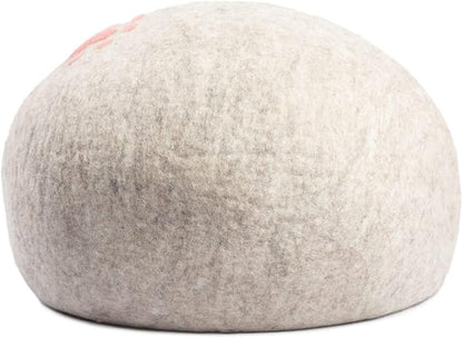 Woolygon Luxurious Eco-Friendly Merino Wool Cat Cave Bed - Foldable Hideaway Pod for Indoor Cats - Premium Felt Kitten Beds - Covered Cat House for Ultimate Cozy Comfort