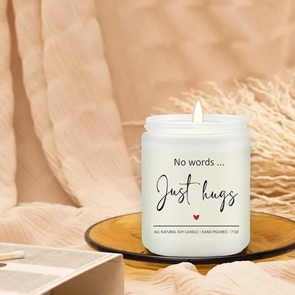 Bereavement Gifts - Sympathy Gift for Loss of Loved - Get Well Soon, Thinking of You, Feel Better Cheer Up, After Surgery Gfits for Women - Lavender Scented Candle