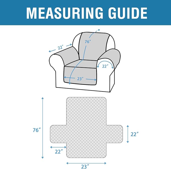 H.VERSAILTEX Chair Sofa Slipcover Sofa Cover 100% Waterproof Couch Cover Furniture Protector Cover with Elastic Straps for Pets Kids Children Dog Cat(Chair, Chocolate)