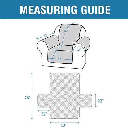 H.VERSAILTEX Chair Sofa Slipcover Sofa Cover 100% Waterproof Couch Cover Furniture Protector Cover with Elastic Straps for Pets Kids Children Dog Cat(Chair, Chocolate)